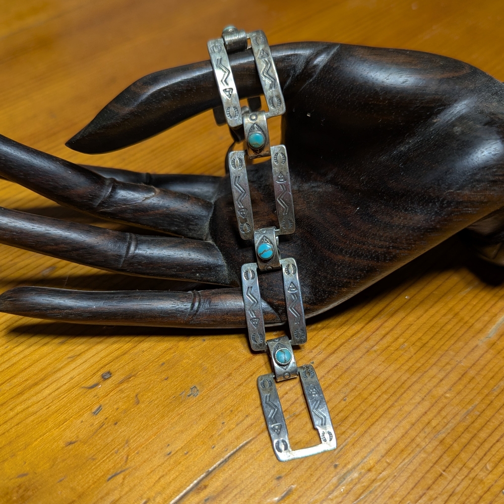 Sterling Silver and Turquoise Women's Bracelet
